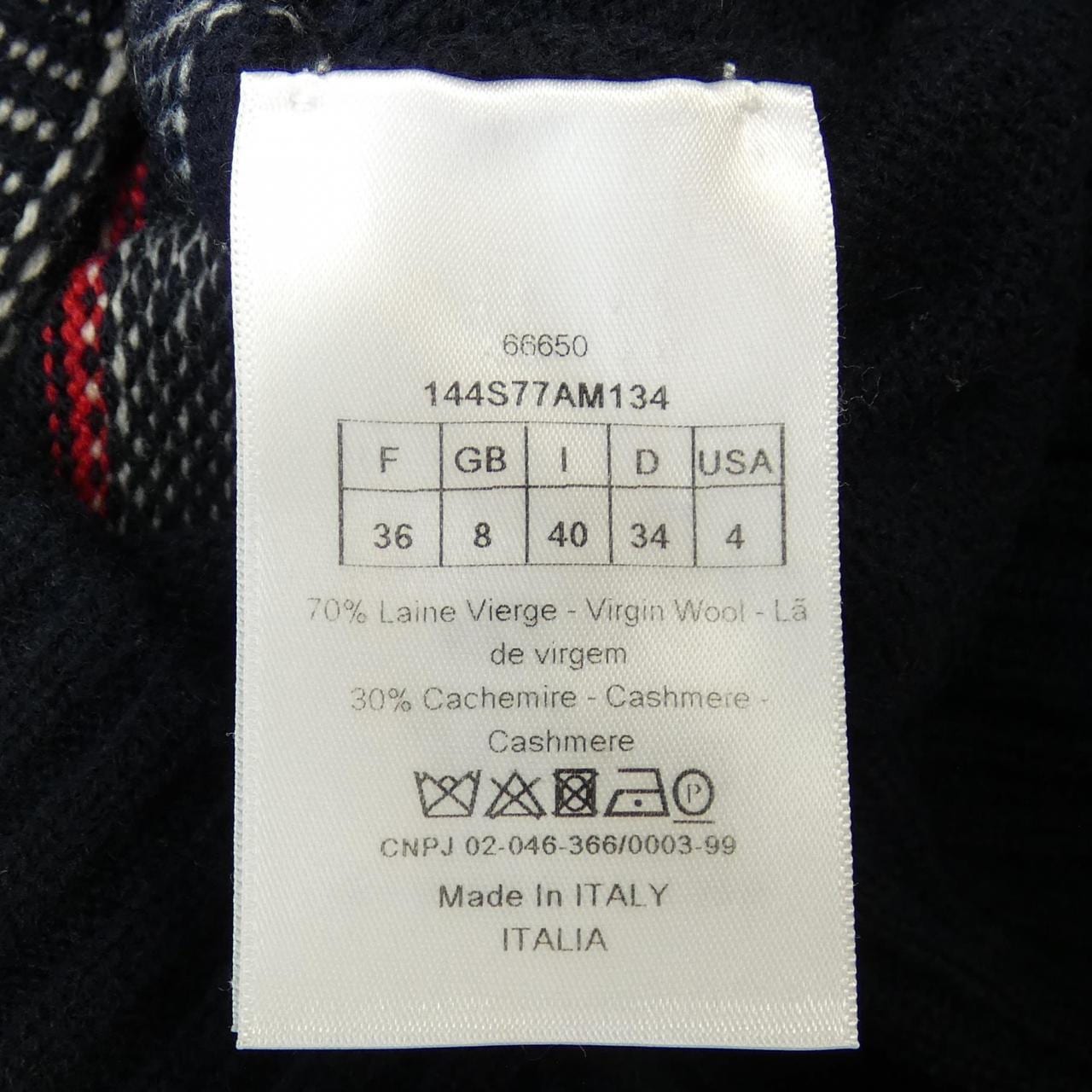 クリスチャンディオール CHRISTIAN DIOR DIOR STARウール&カシミヤニット 144S77AM134 DIORALPS ニット