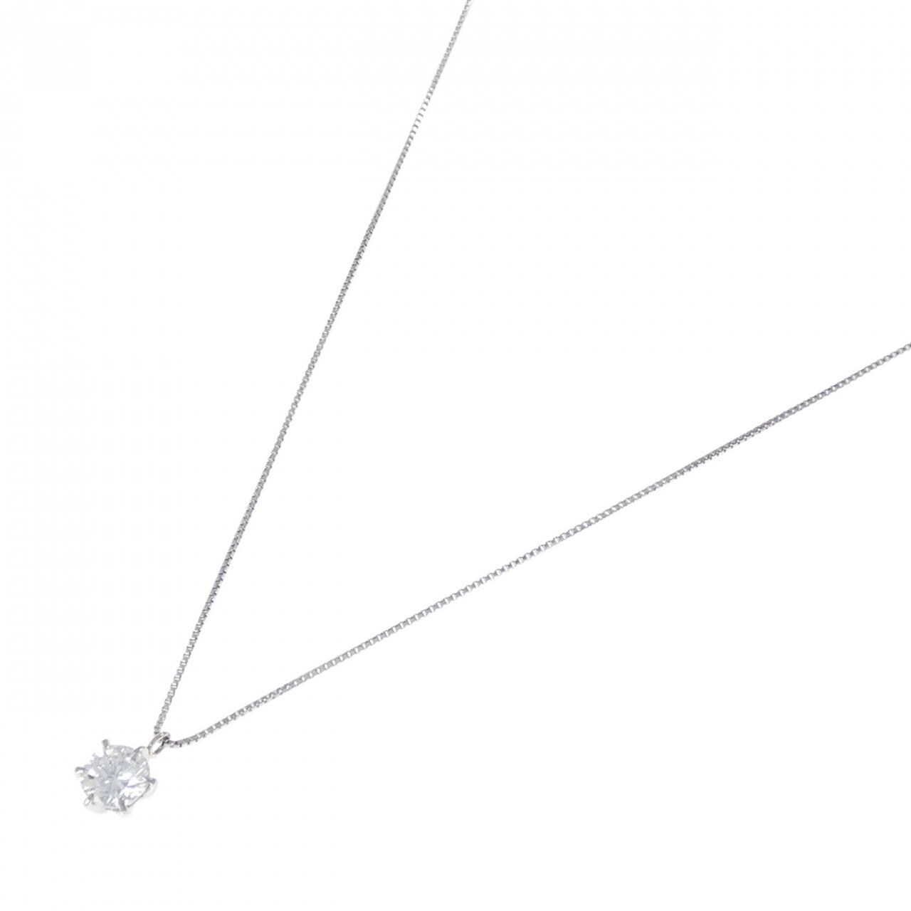 PT900/PT850 ソリティア ダイヤモンド ネックレス 0.544CT E SI2 Good