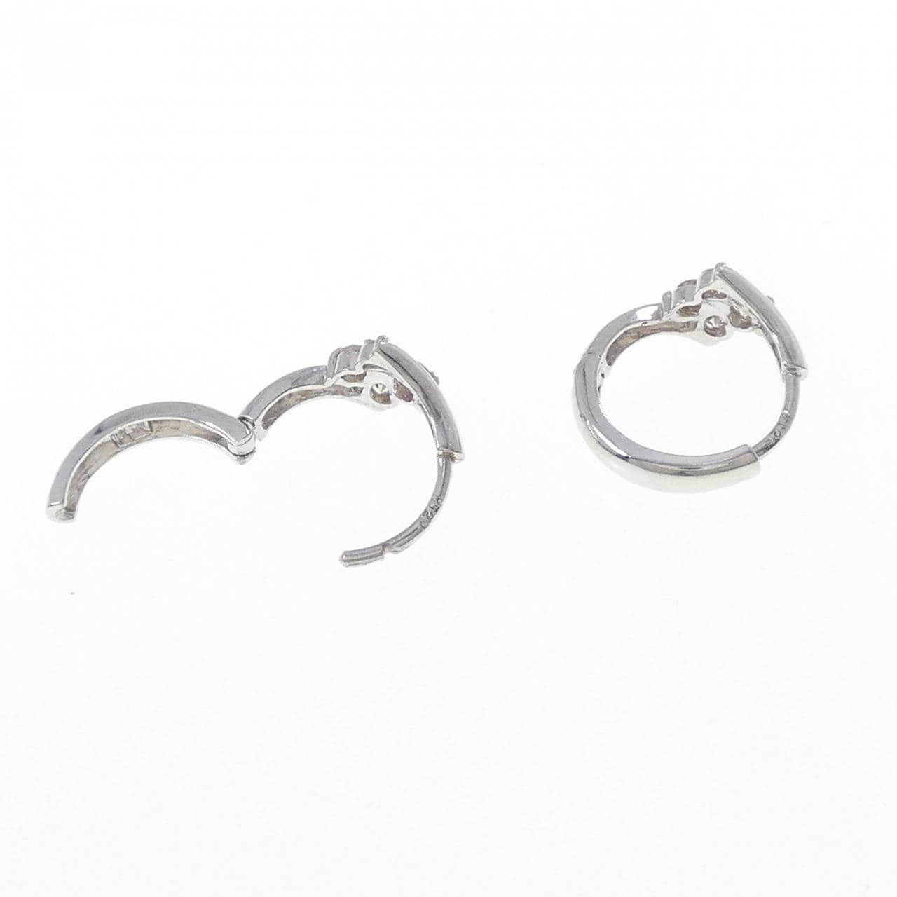 18KWG ダイヤモンド ピアス 0.25CT
