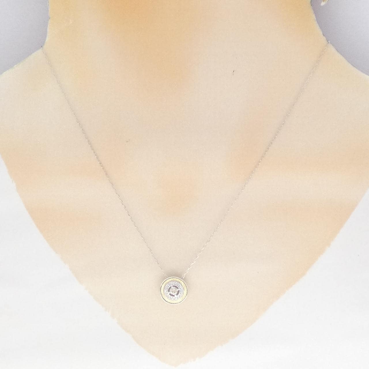 K18WG/K18YG ダイヤモンド ネックレス 0.20CT