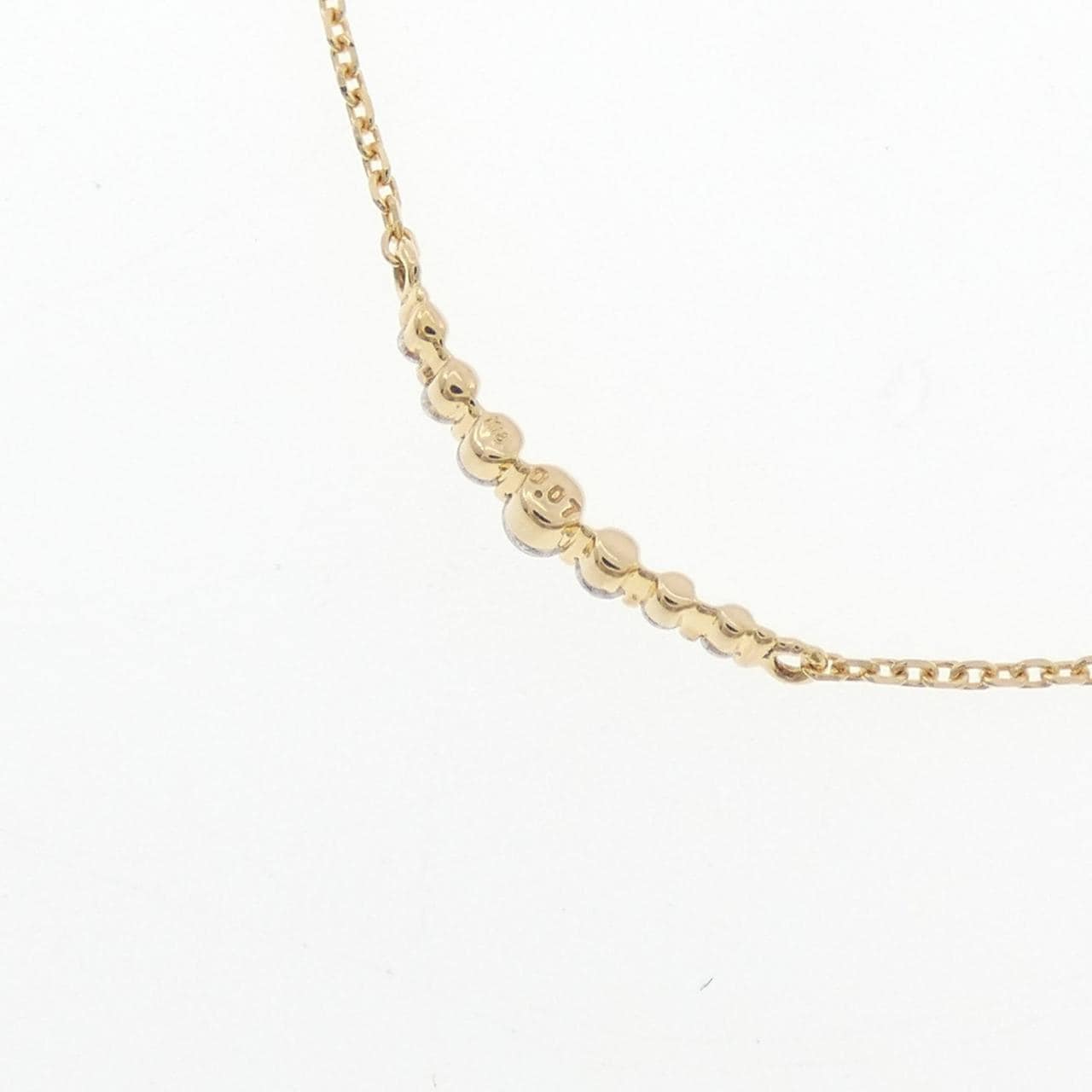 K18YG ダイヤモンド ネックレス 0.07CT