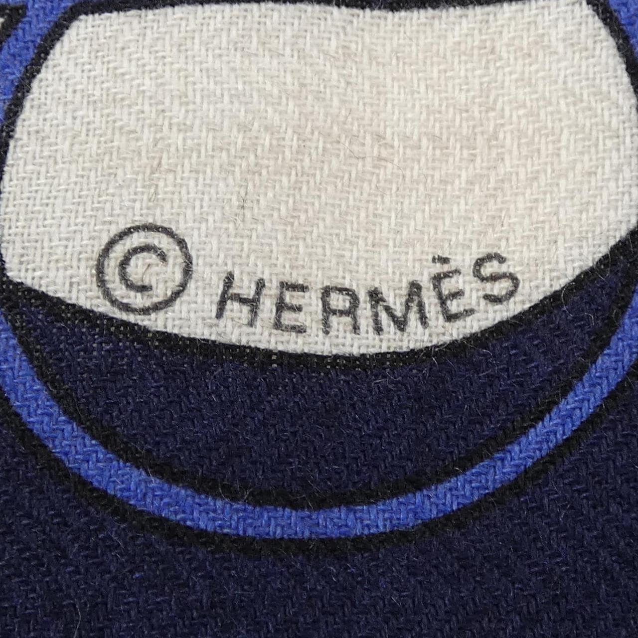 エルメス HERMES EX-LIBRIS H363791S トライアングルジェアン ショール