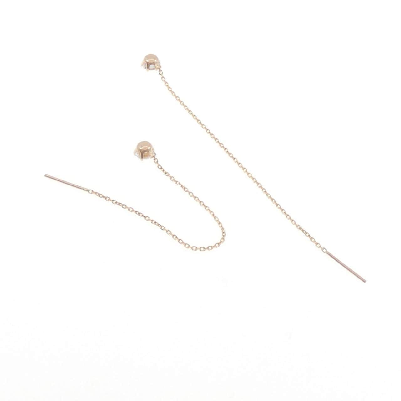 K18PG キュービック ピアス