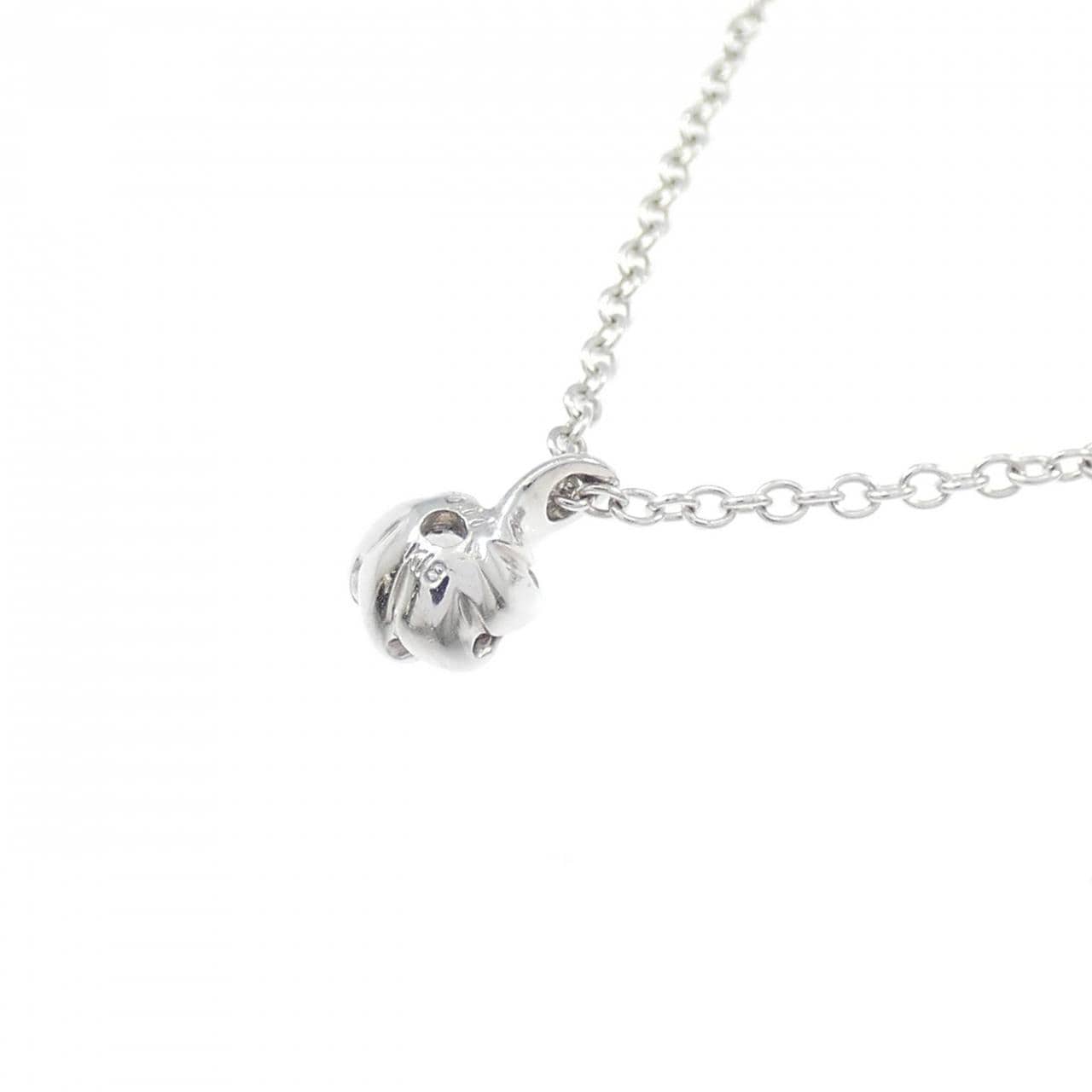 K18WG ダイヤモンド ネックレス 0.11CT