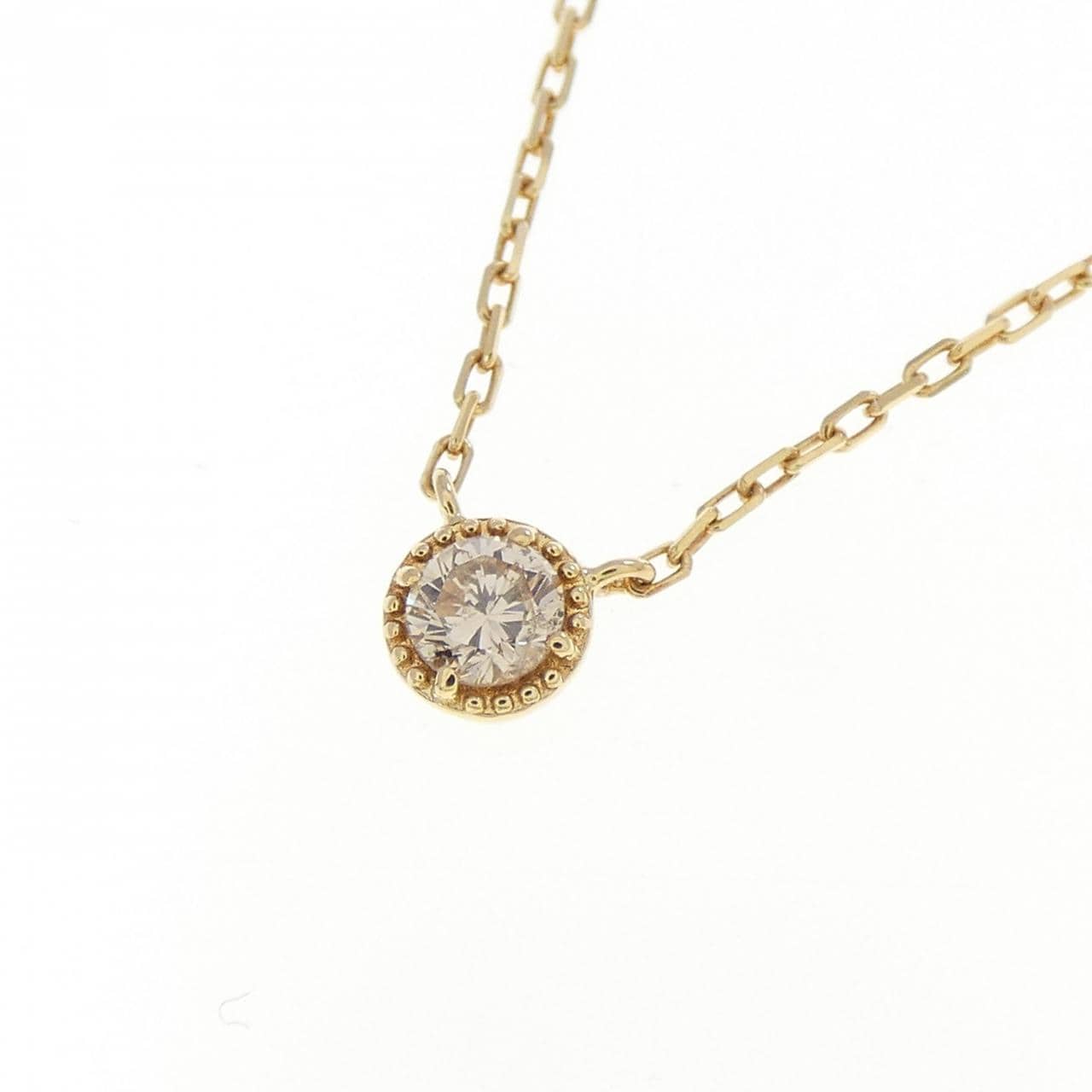 アガット ダイヤモンド ネックレス 0.07CT