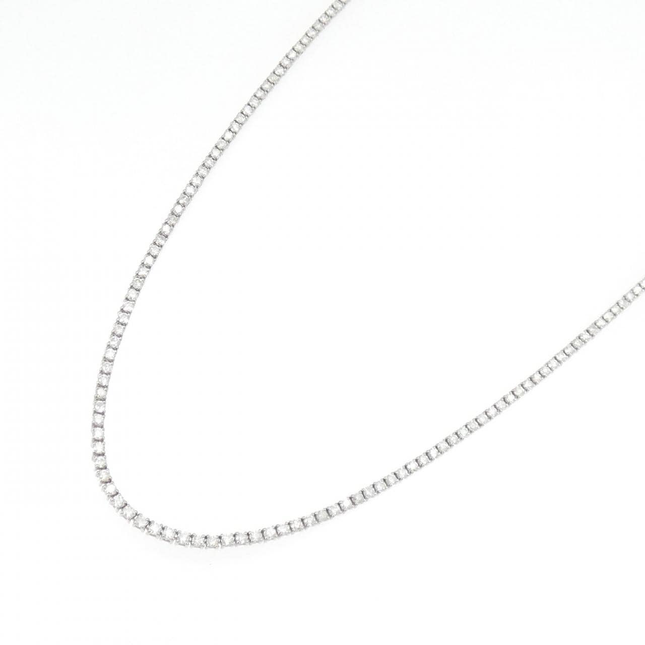K18WG ダイヤモンド ネックレス 13.59CT