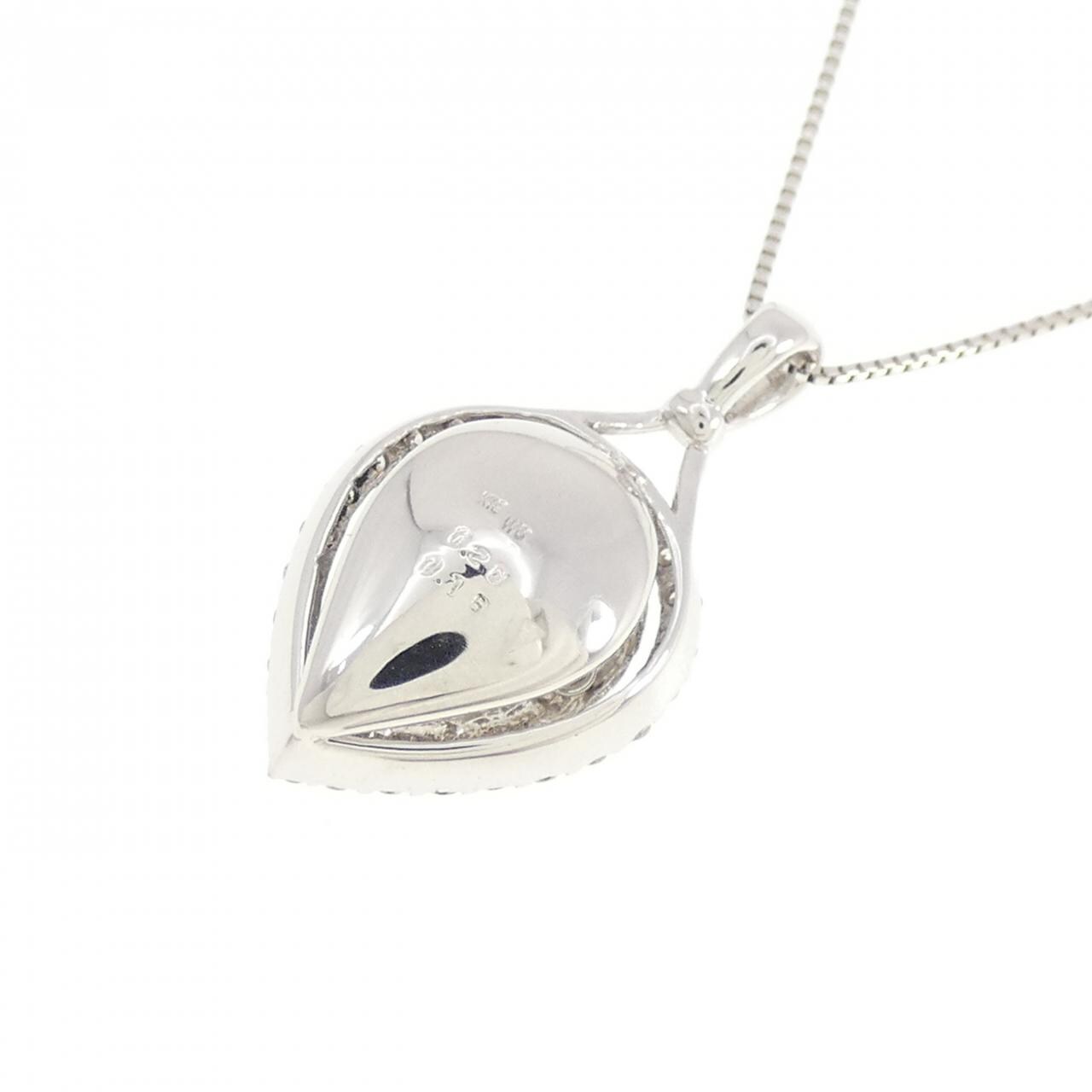 K18WG ダイヤモンド ネックレス 0.20CT