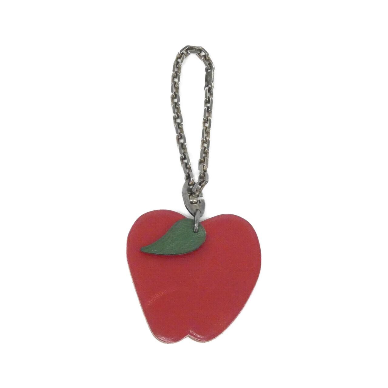 エルメス POMME フルーツ ポルト クレ 027890CA キーホルダー