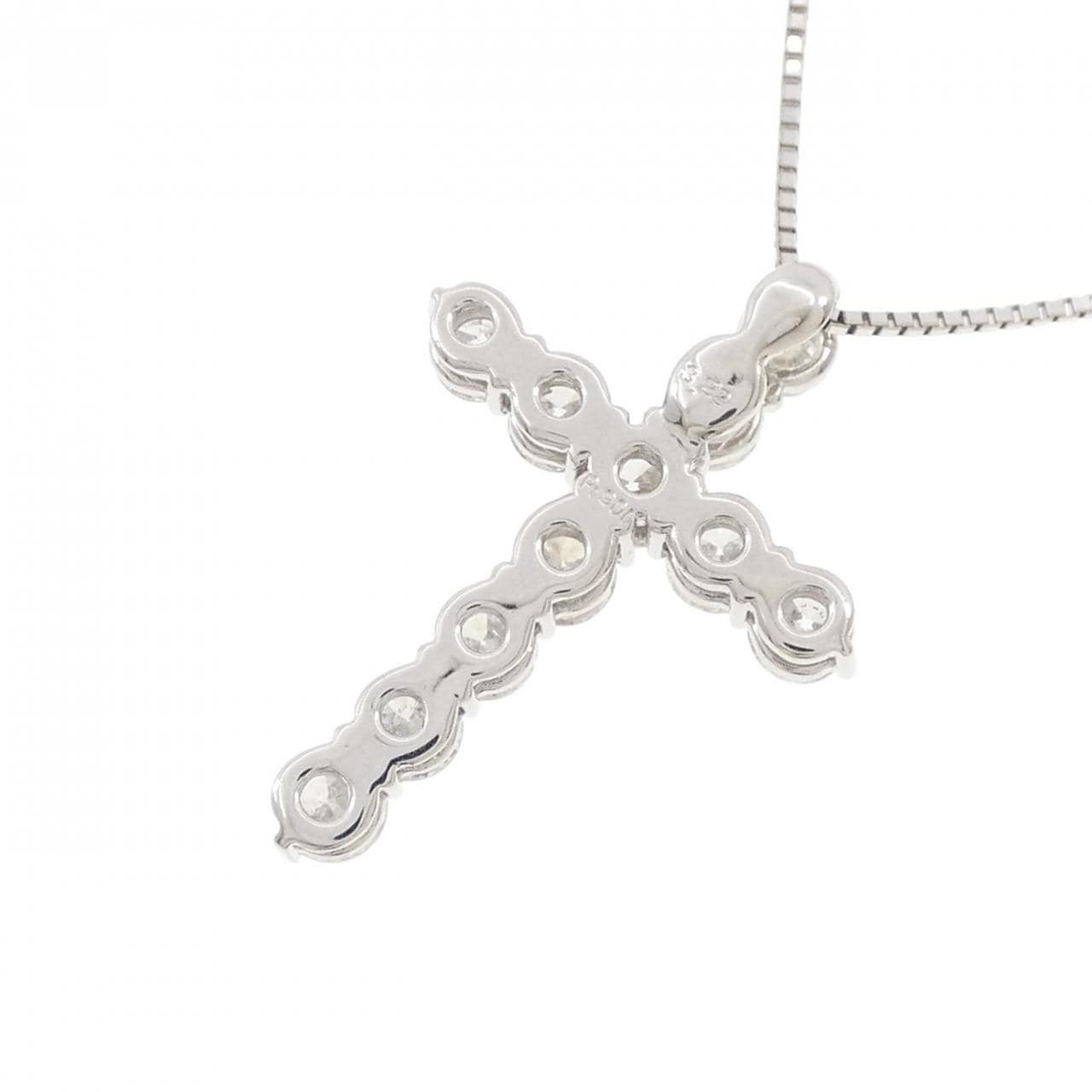 PT900/PT850 クロス ダイヤモンド ネックレス 3.22CT