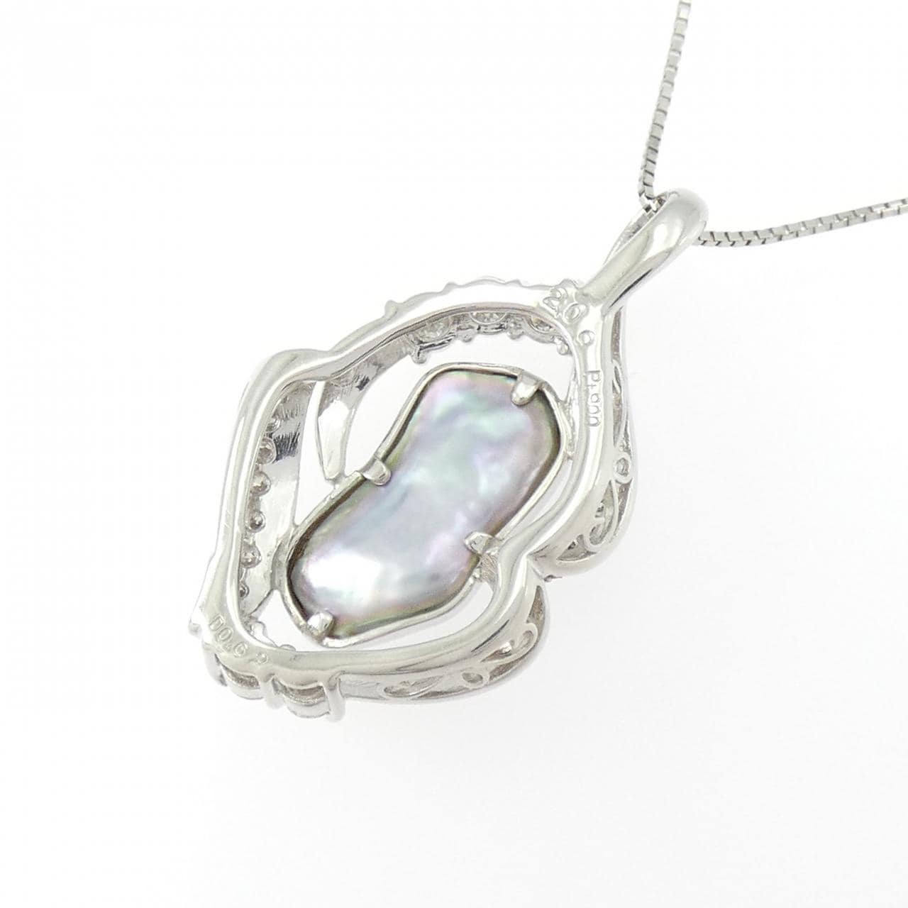 PT900/PT850 Abalone Pearl Necklace 2.09CT