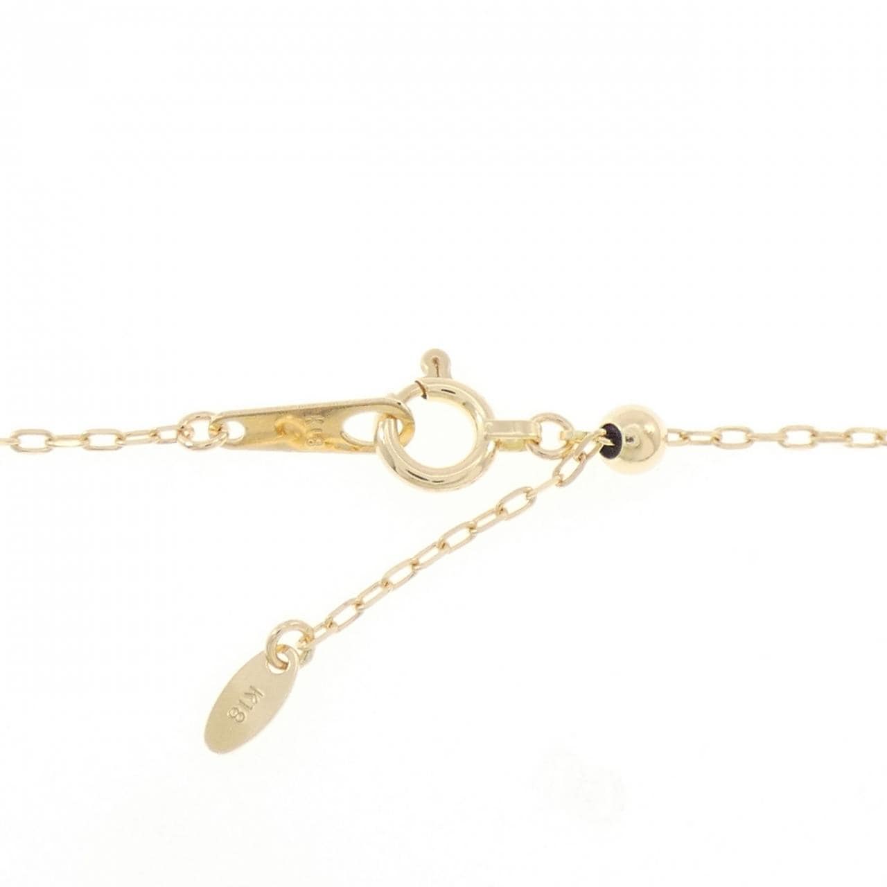 K18YG/PT900 ダイヤモンド ネックレス 0.503CT