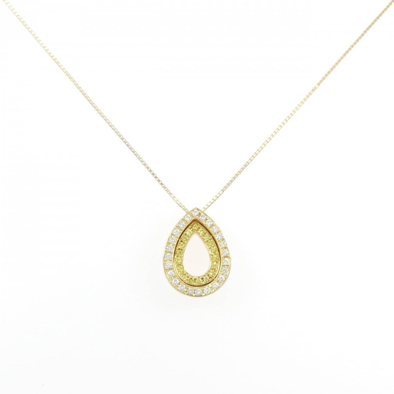 K18YG ダイヤモンド ネックレス 0.84CT