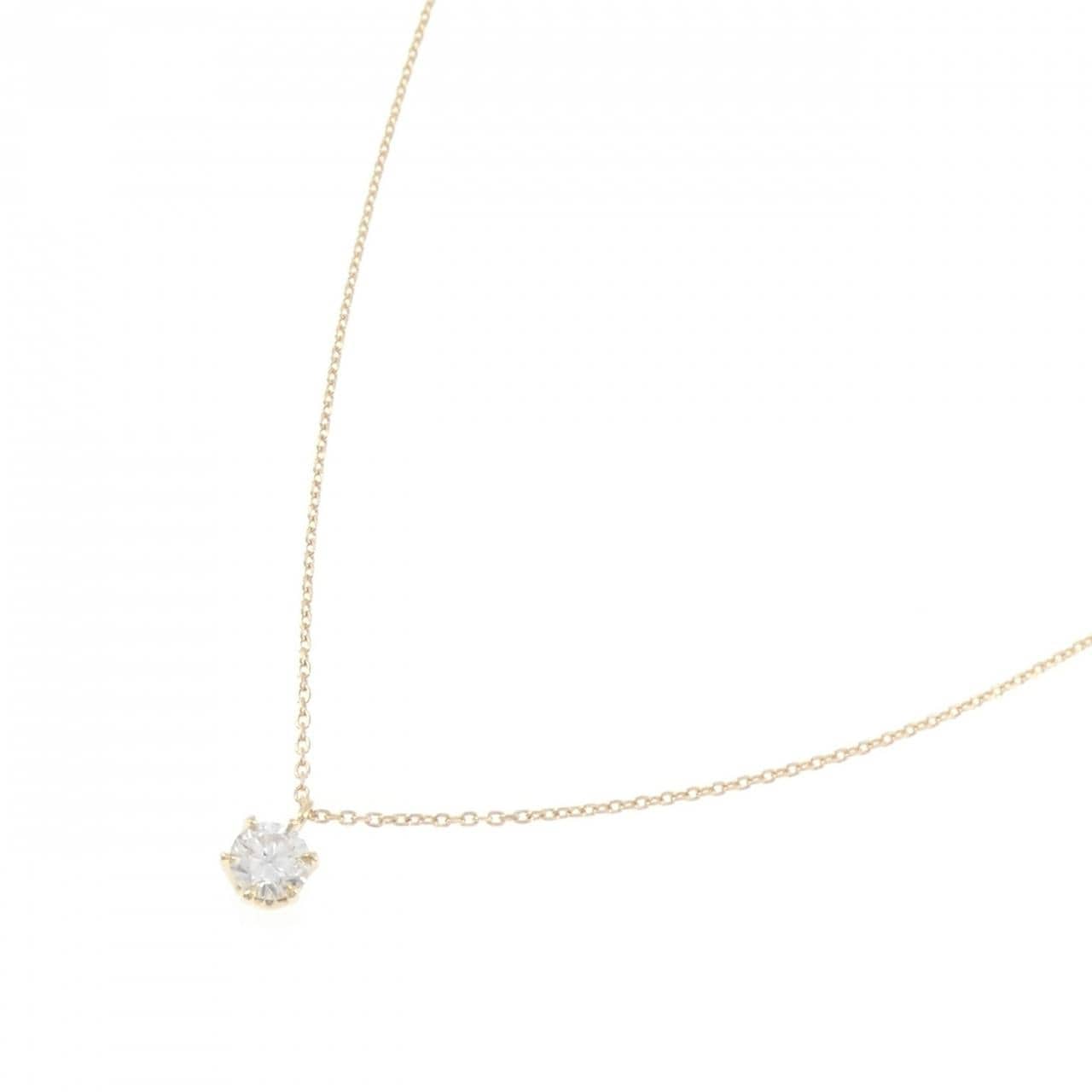 K18YG ダイヤモンド ネックレス 0.253CT G SI1 VG