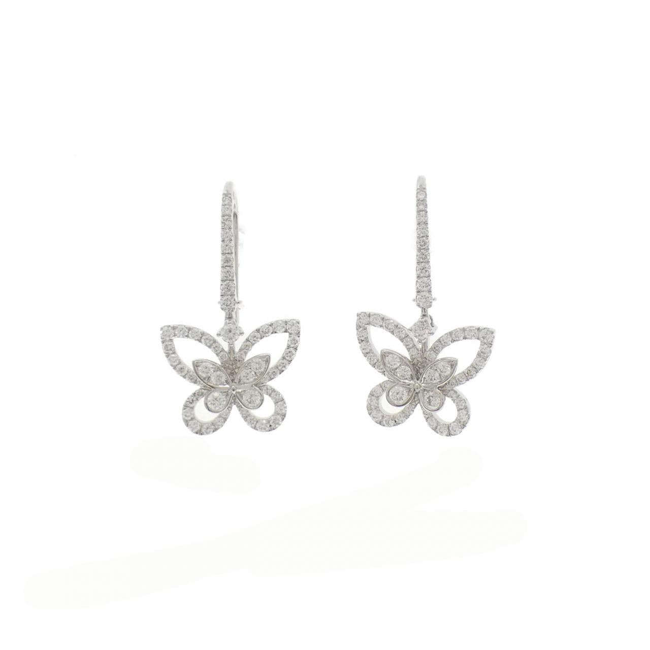 グラフ バタフライ シルエット ピアス