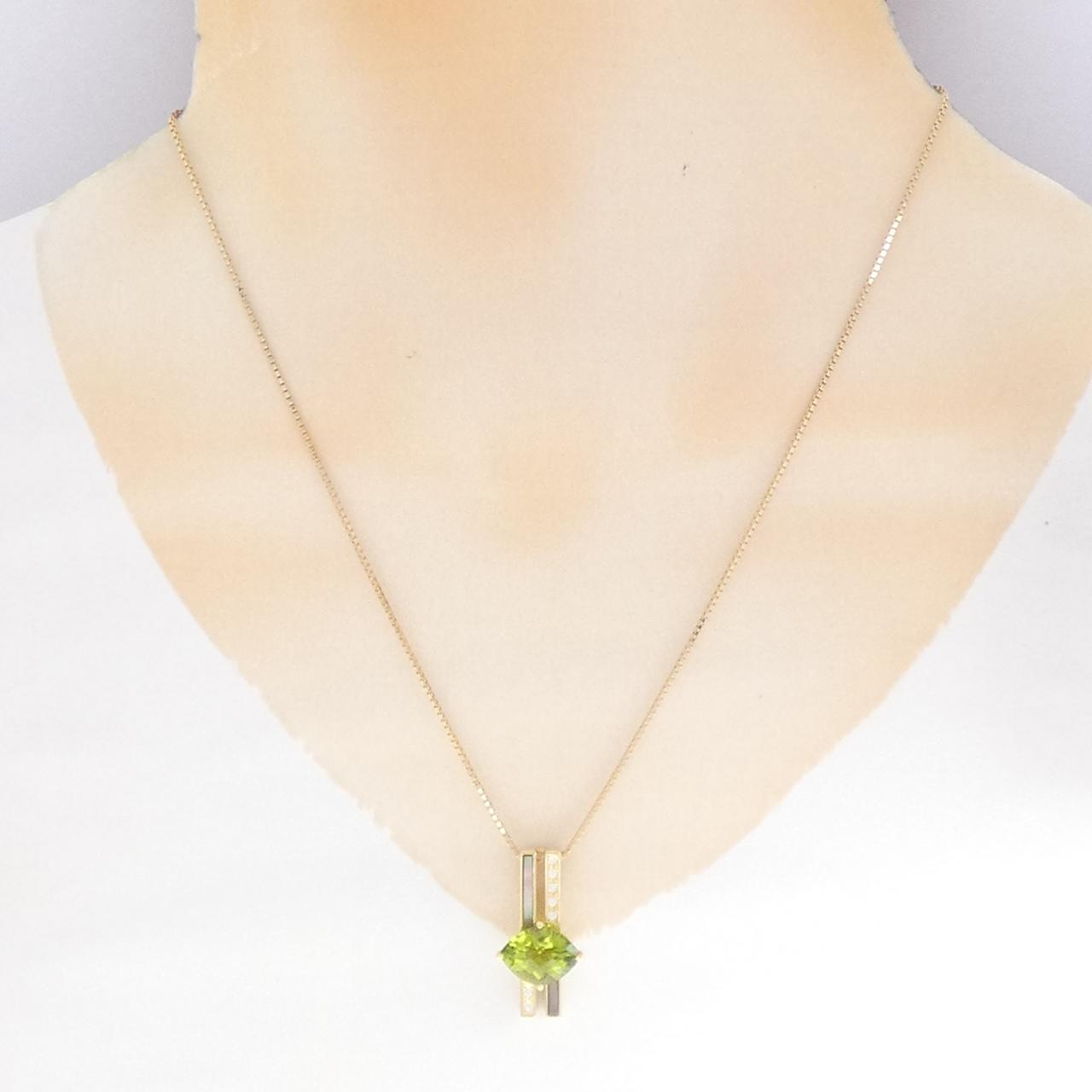 タサキ ペリドット ネックレス 3.67CT