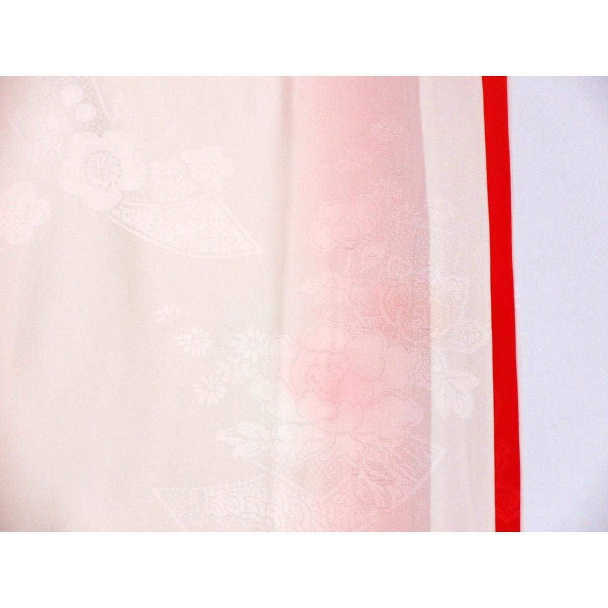 振袖　総絞り刺繍入り　きもの・長襦袢　２点セット