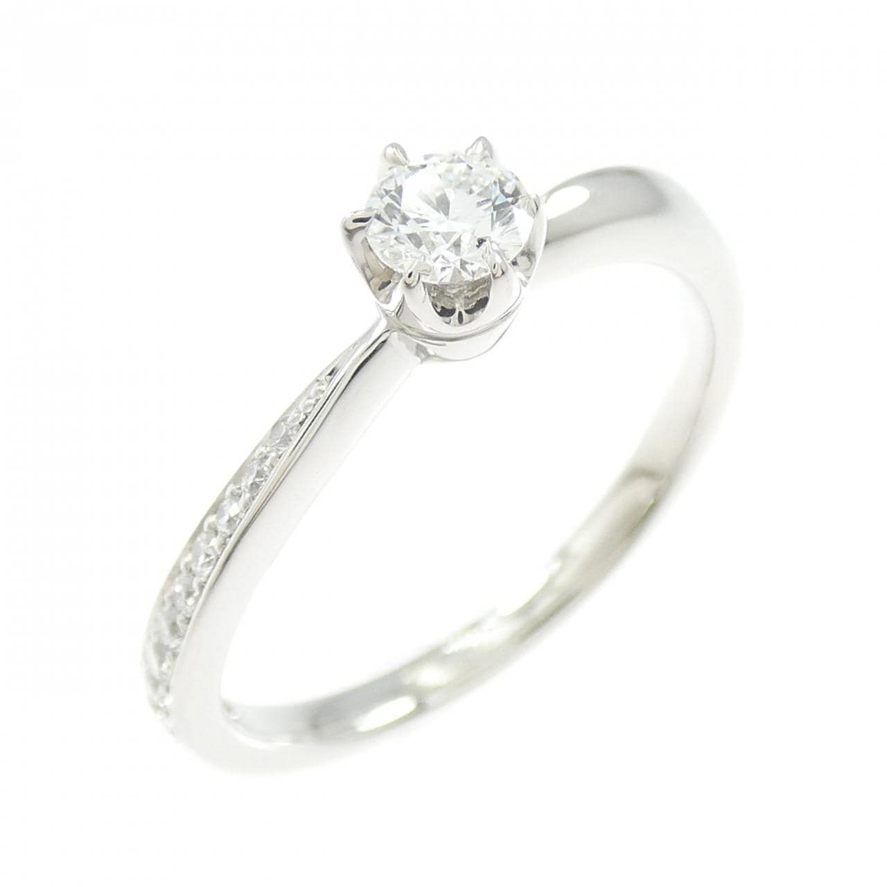 PT950 ダイヤモンド リング 0.202CT D VS2 EXT H&C