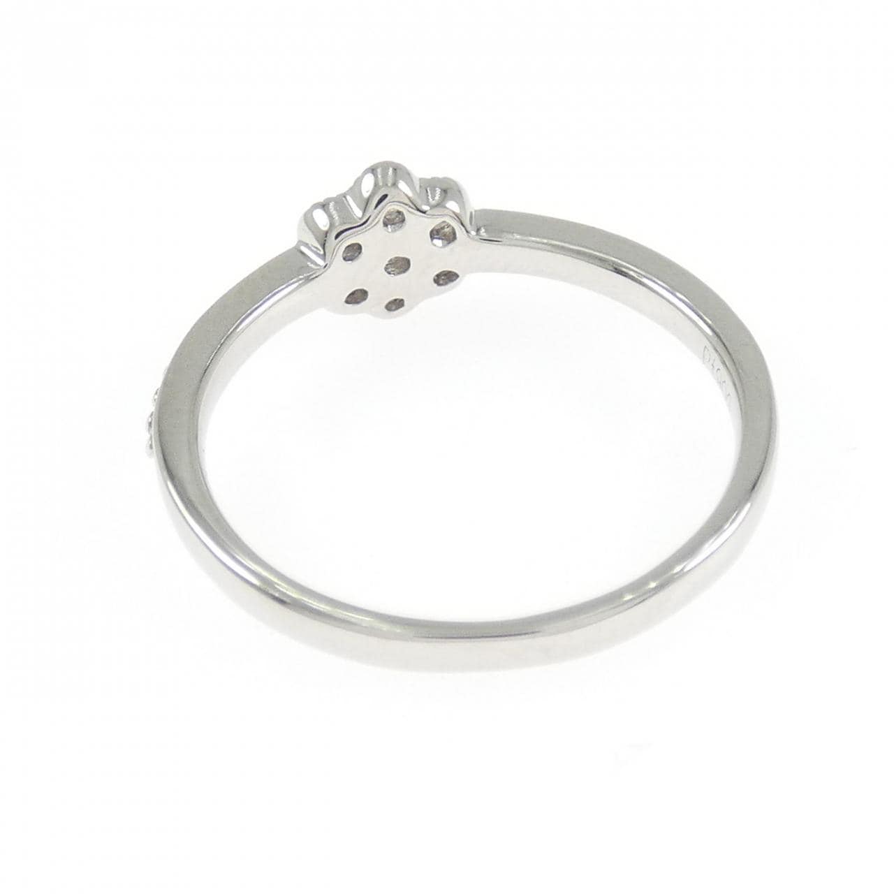 PT900 フラワー ダイヤモンド リング 0.18CT