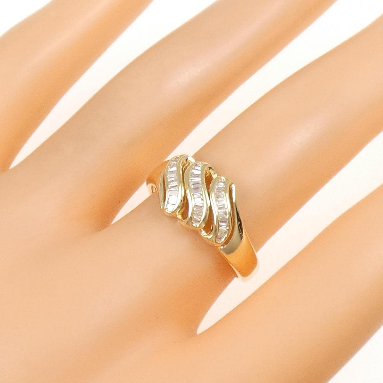 K18YG ダイヤモンド リング 0.17CT