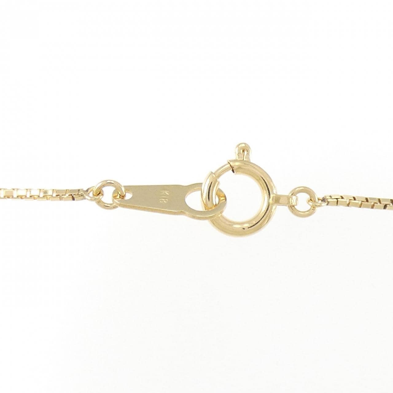 K18YG ソリティア ダイヤモンド ネックレス 0.36CT