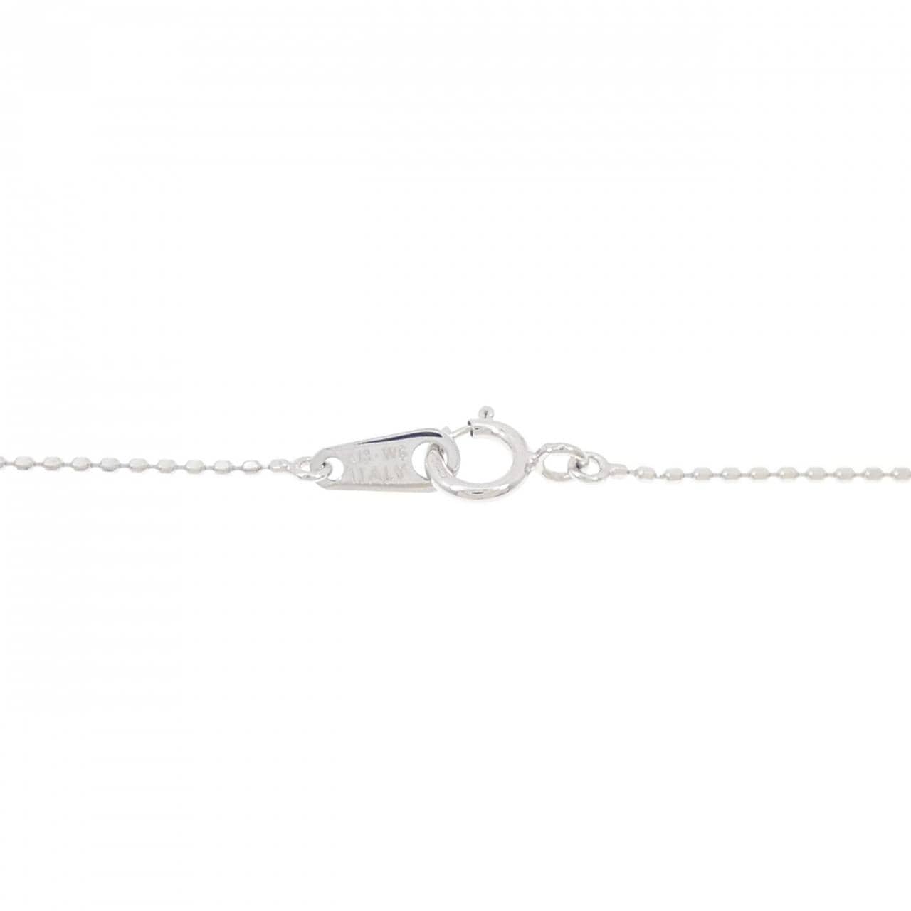 K18WG ルビー ネックレス 0.22CT