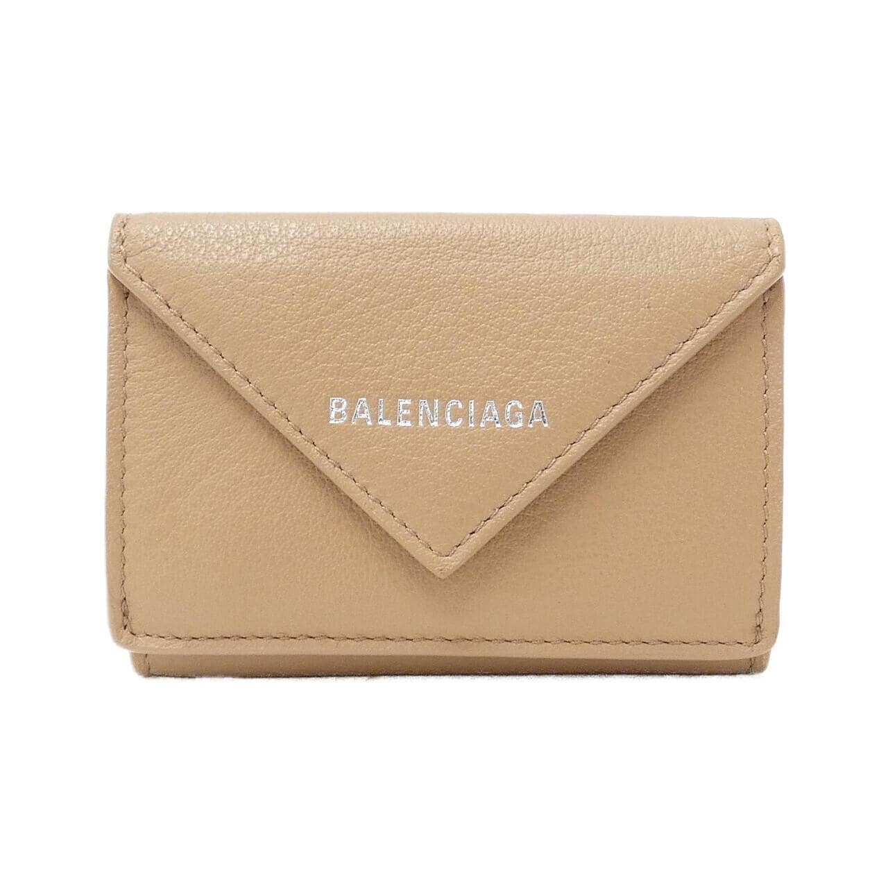 在庫大得価 Balenciaga - バレンシアガ 折財布 ベージュ 391446 DLQ0N