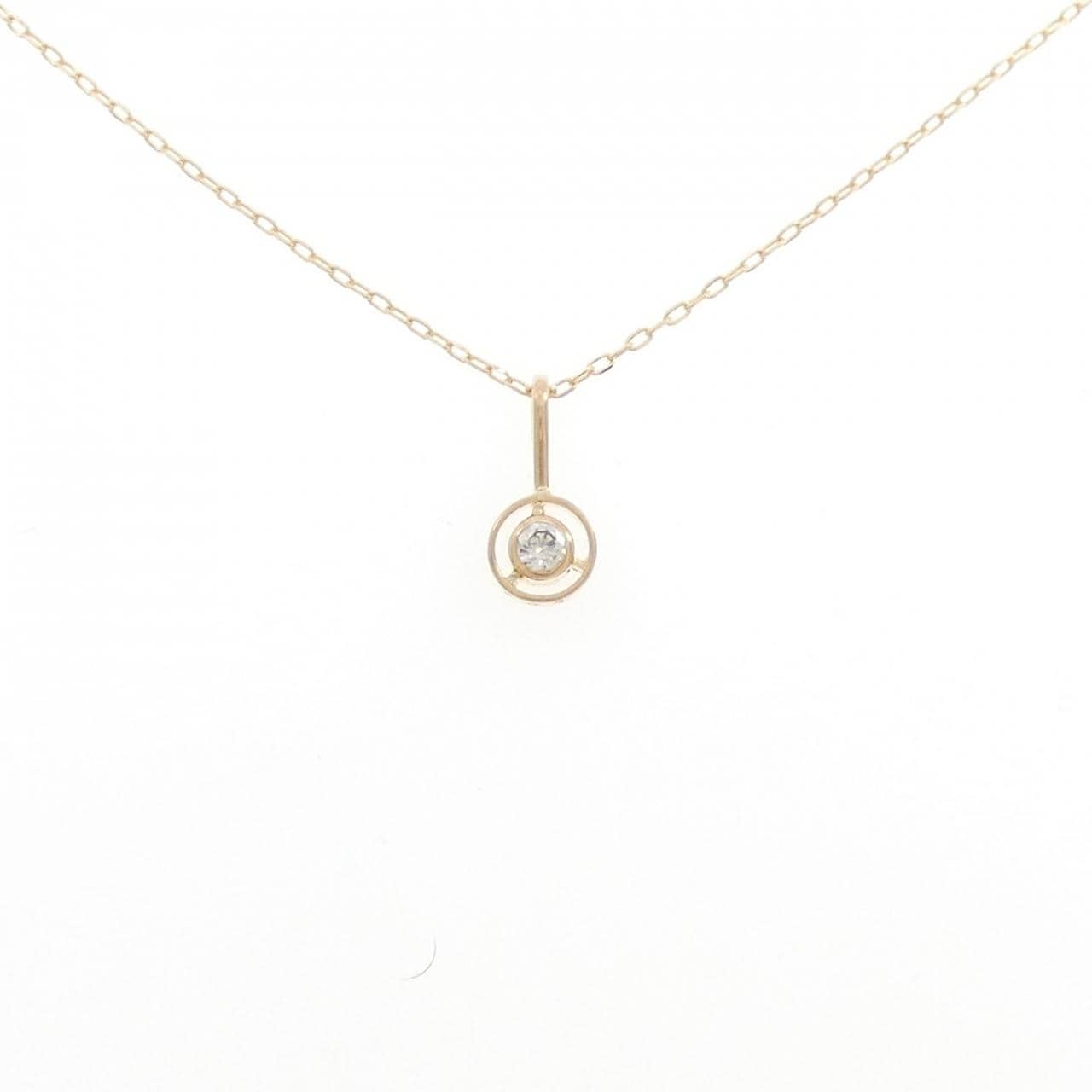K18YG ダイヤモンド ネックレス 0.07CT