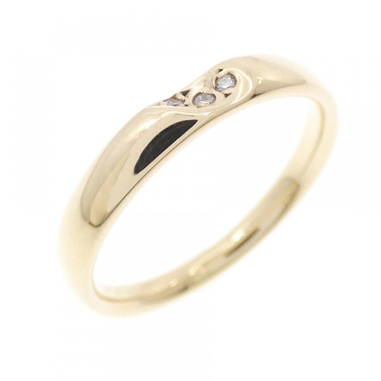 K10YG ダイヤモンド リング 0.02CT