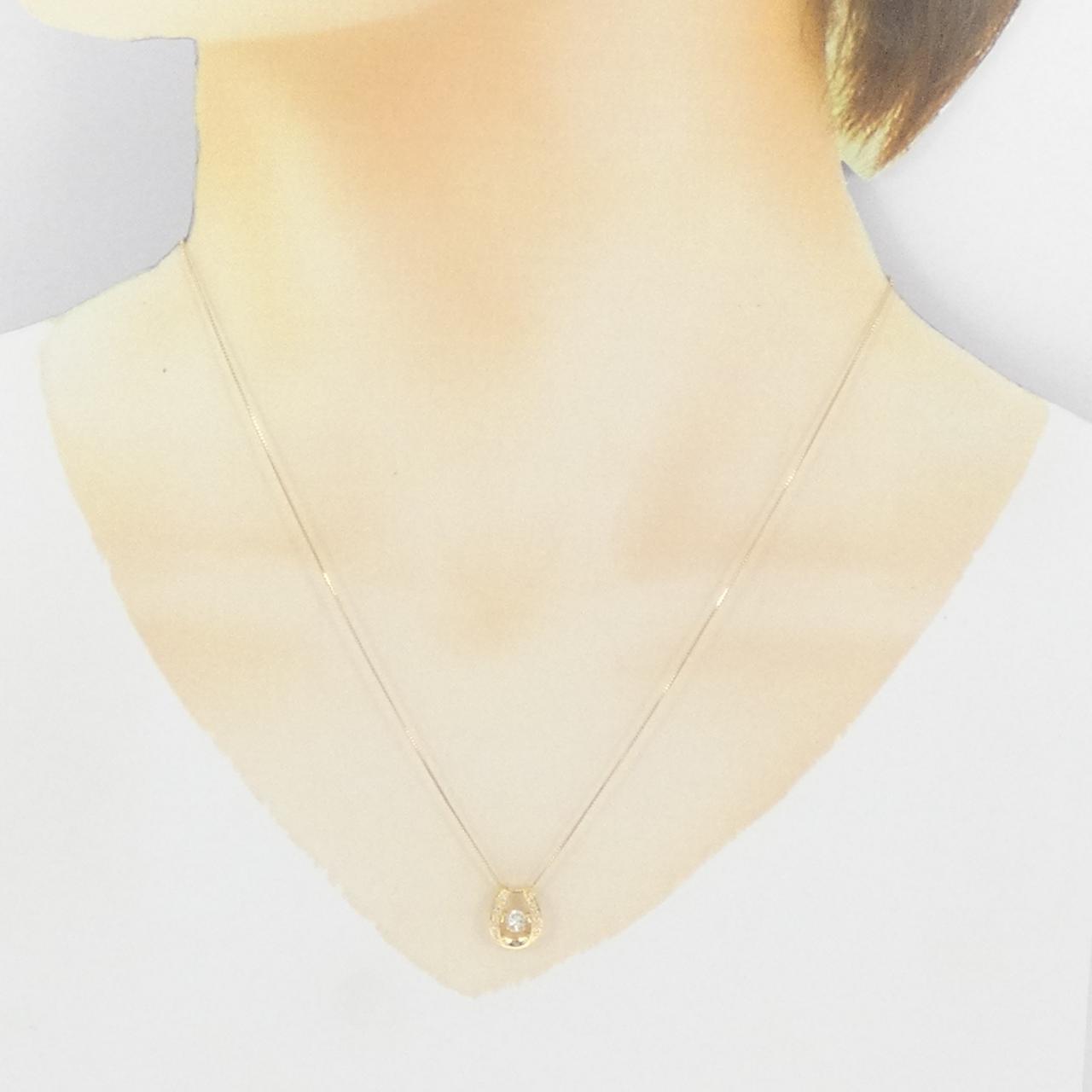 K18YG ダイヤモンド ネックレス 0.18CT