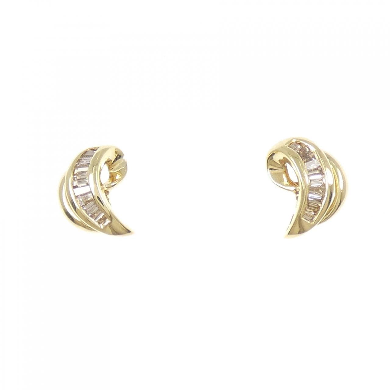 K18YG ダイヤモンド ピアス 0.30CT