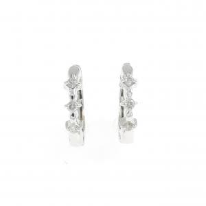 K18WG ダイヤモンド イヤリング 0.08CT