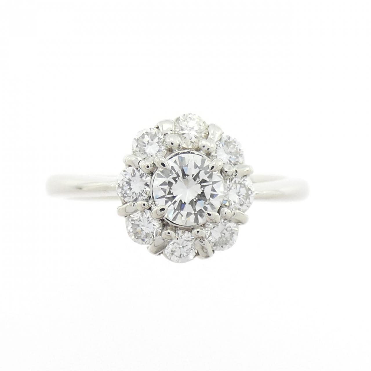 PT900花朵钻石戒指0.31CT