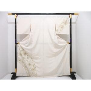 【新品】単衣　訪問着　京友禅金彩加工
