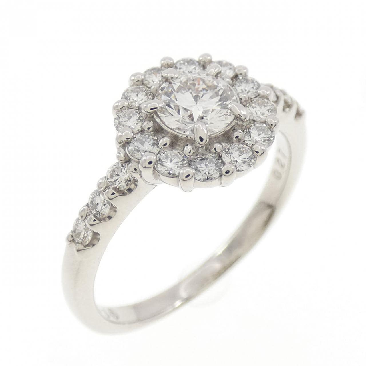 PT900 ダイヤモンド リング 0.266CT J SI1 EXT H&C