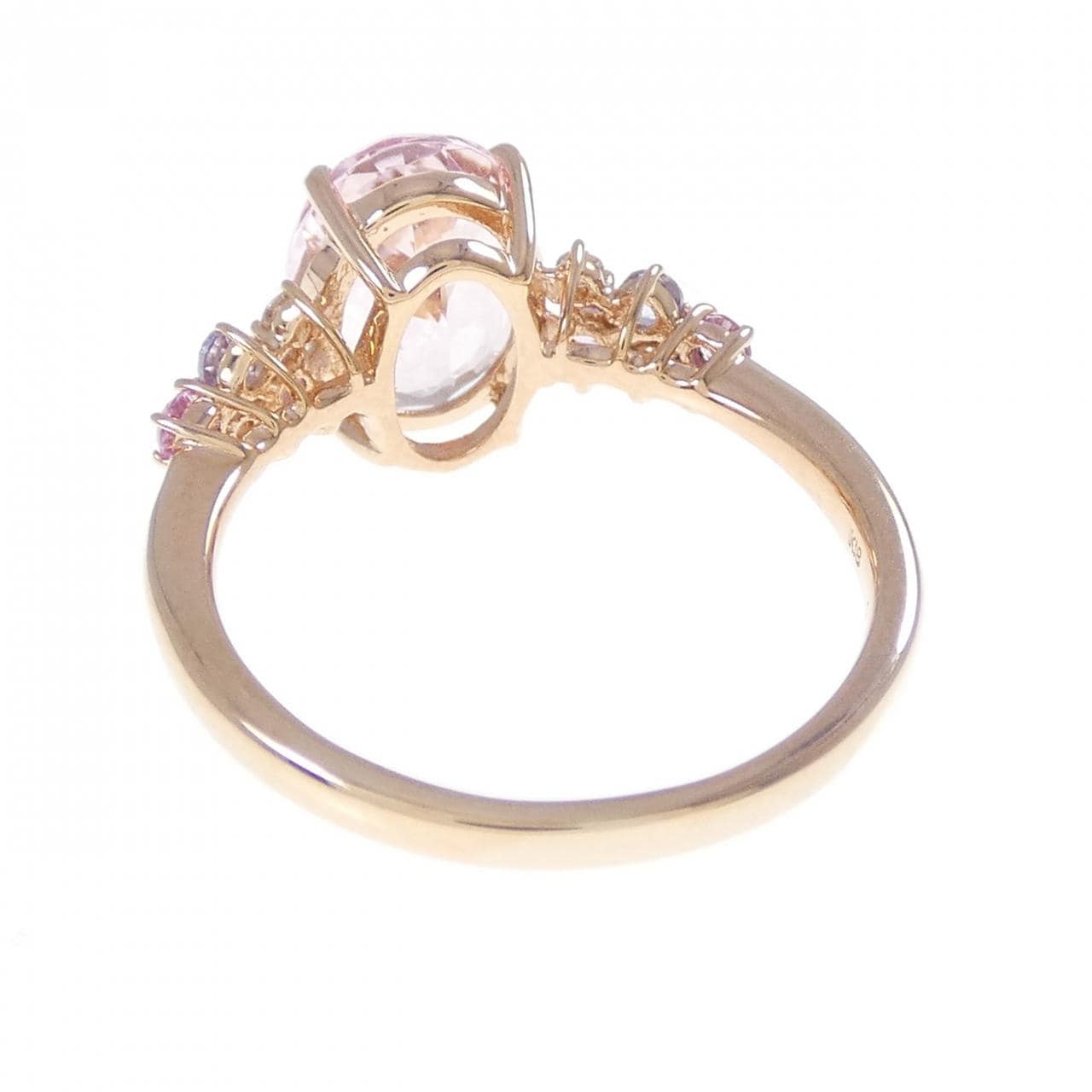 K18PG モルガナイト リング 1.50CT