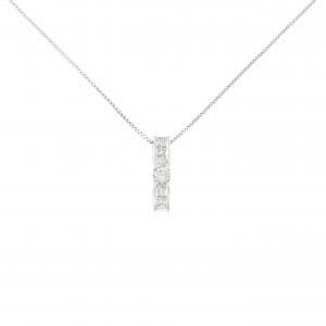 K18WG ダイヤモンド ネックレス 0.10CT