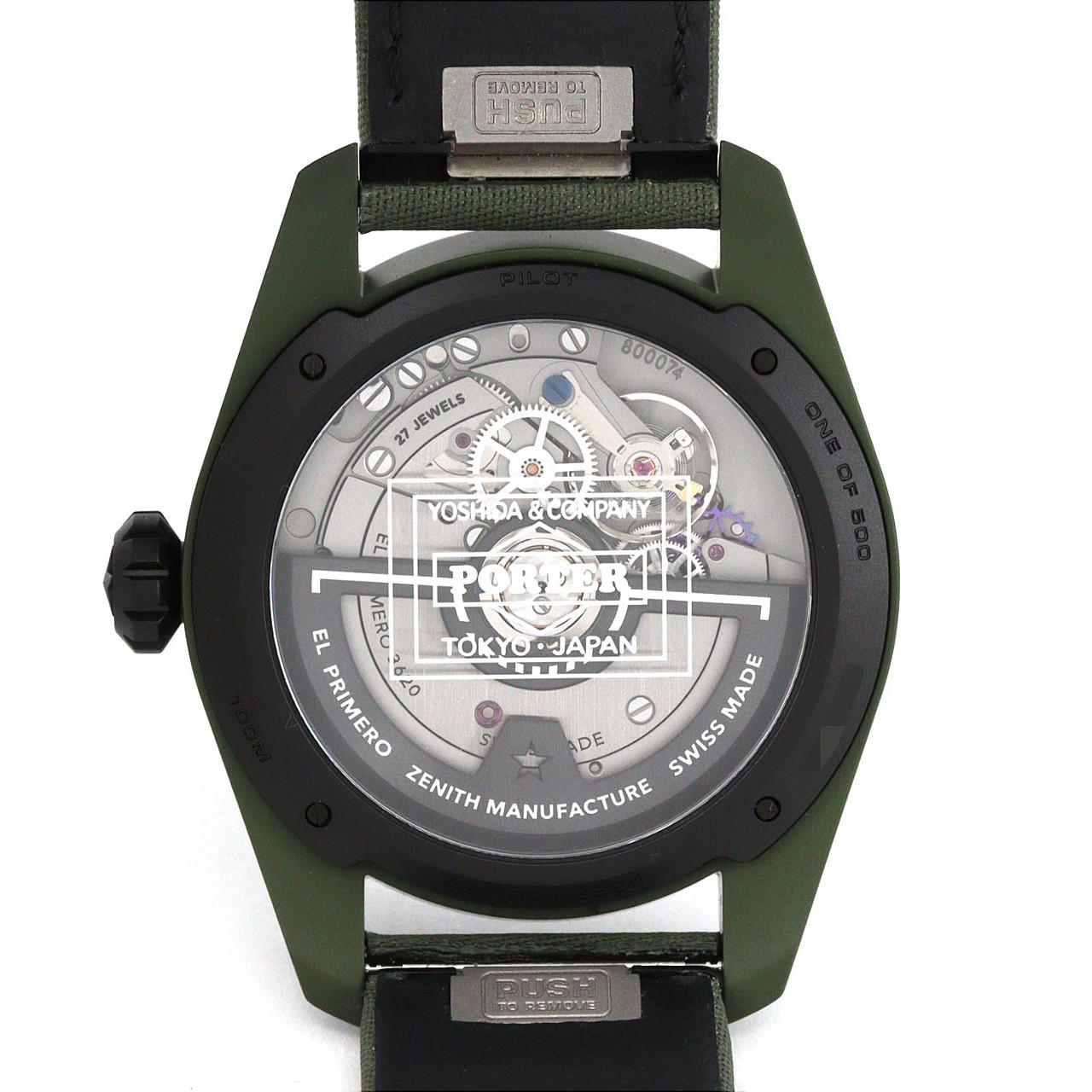 ゼニス パイロットオートマティックポーターエディション LIMITED 49.4001.3620/63.I001 セラミック 自動巻