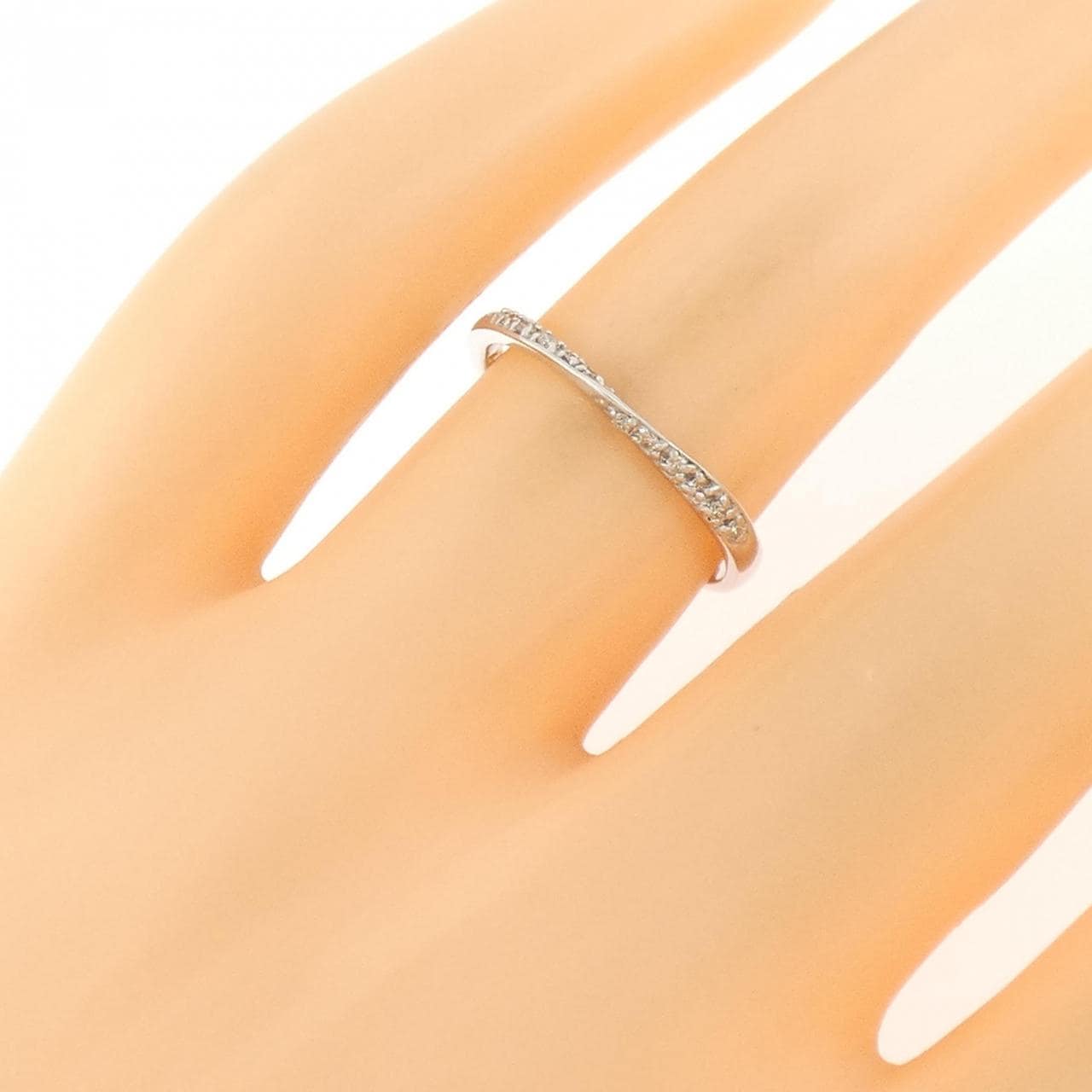 K18WG ダイヤモンド リング 0.06CT
