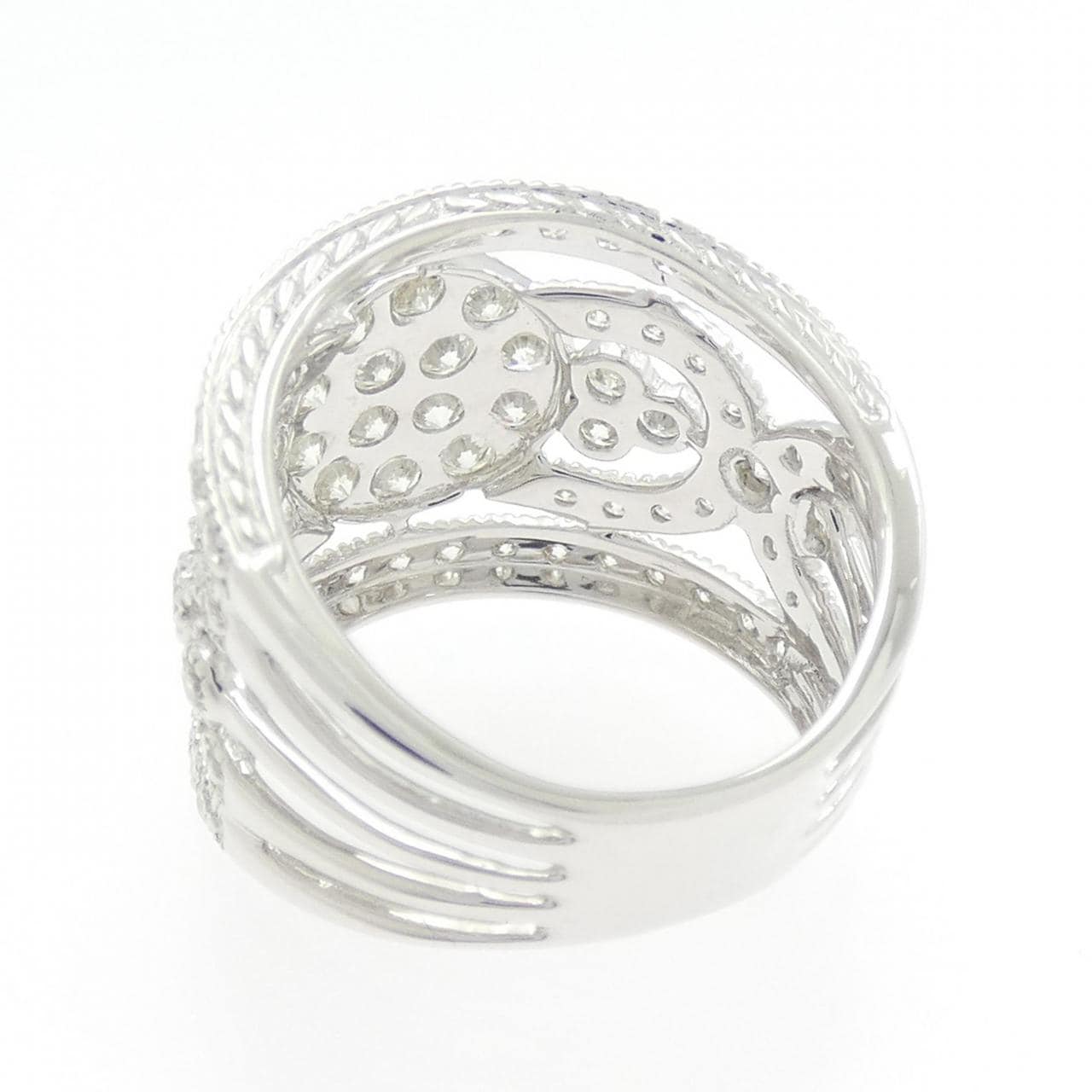 750WG ダイヤモンド リング 2.00CT