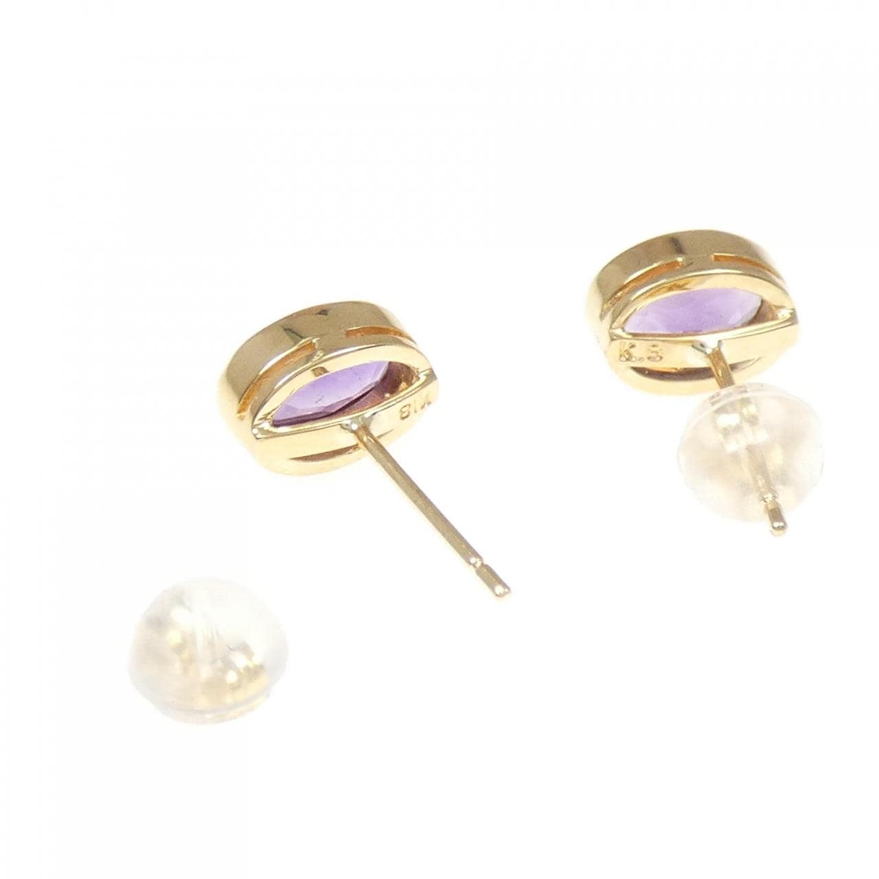 K18YG アメジスト ピアス