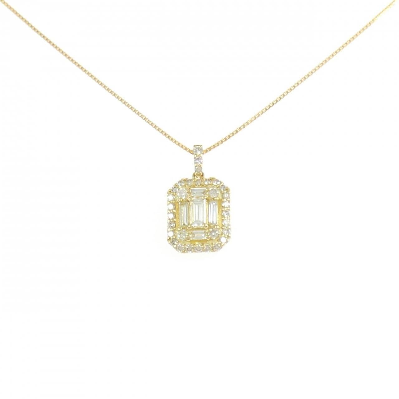 K18YG ダイヤモンド ネックレス 0.45CT