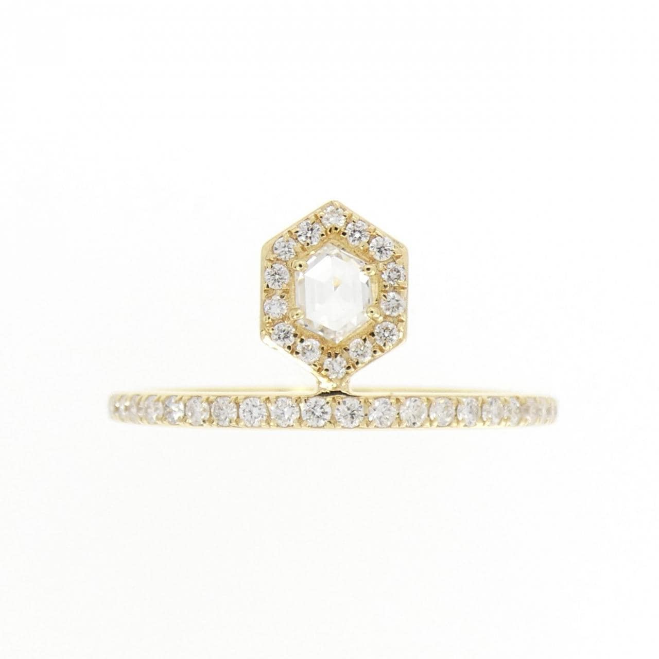 【新品】K18YG ダイヤモンド リング 0.18CT