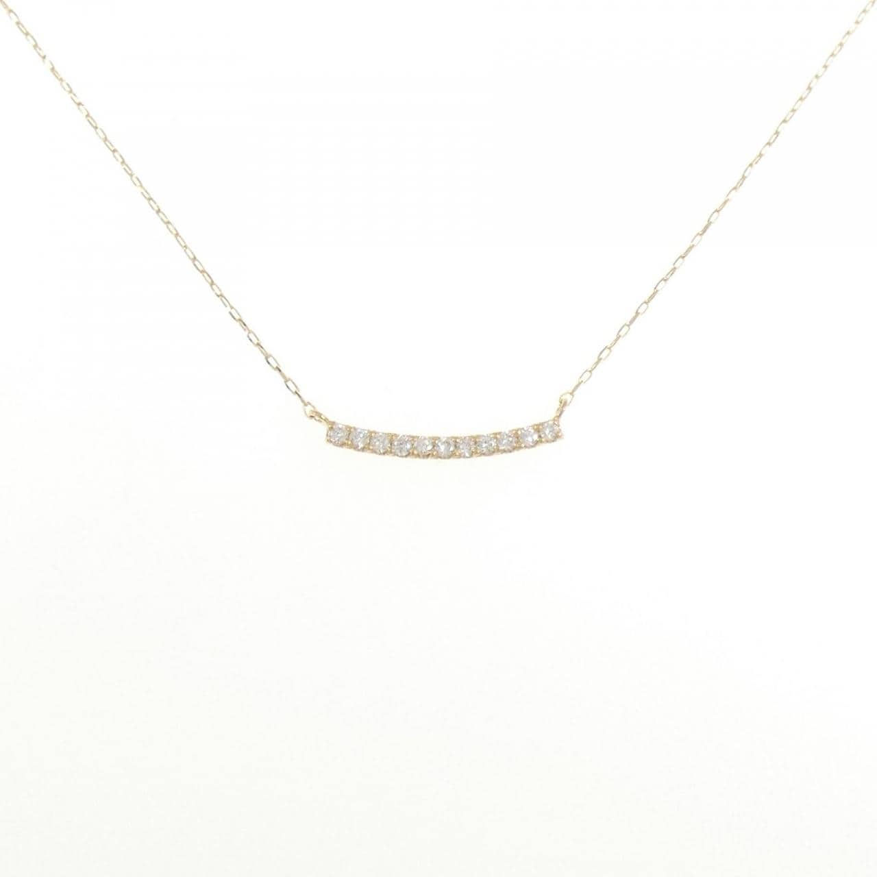 【リメイク】K18YG ダイヤモンド ネックレス 0.10CT