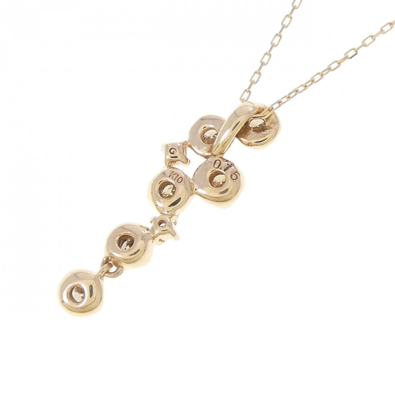 K10YG ダイヤモンド ネックレス 0.15CT