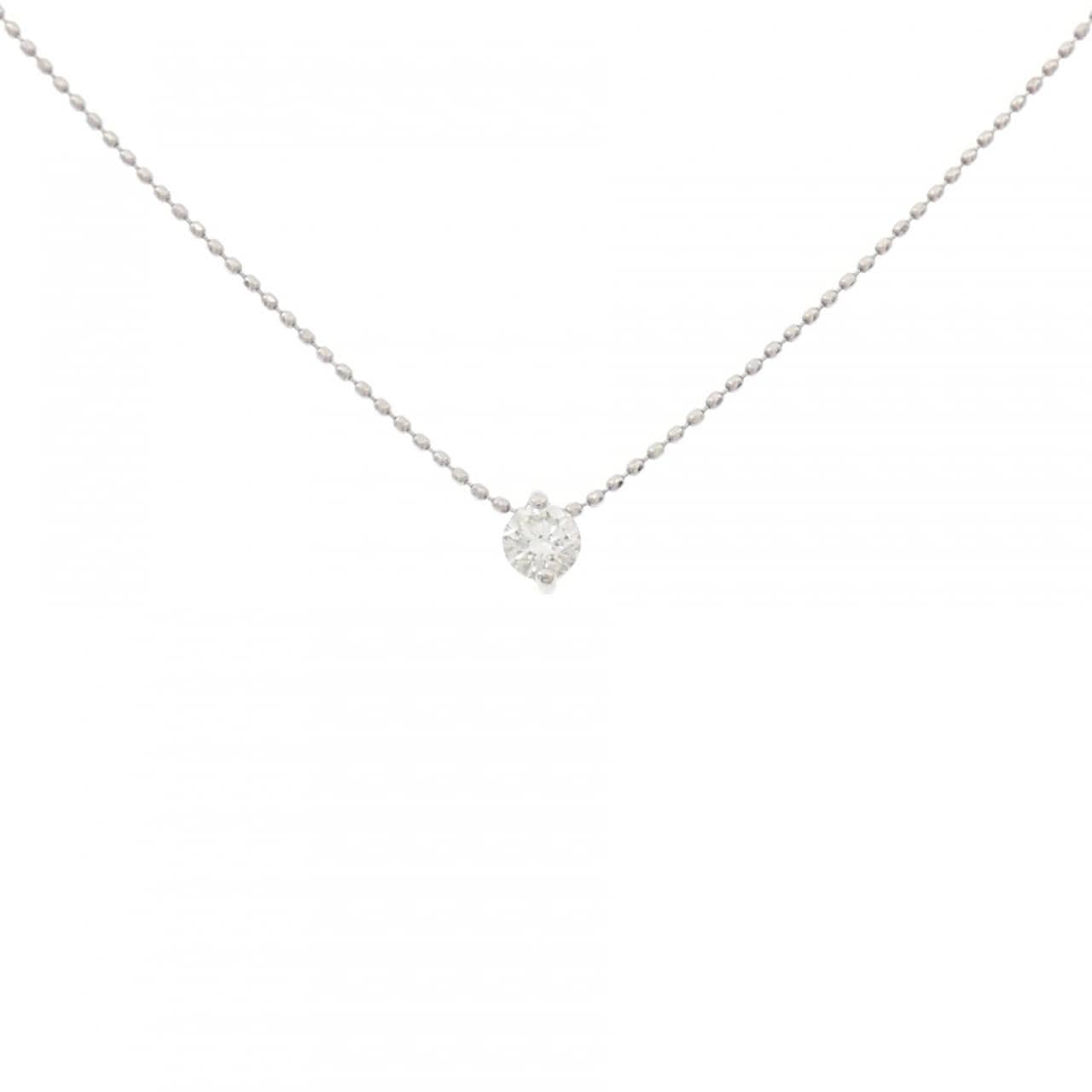 PT900 ソリティア ダイヤモンド ネックレス 0.23CT