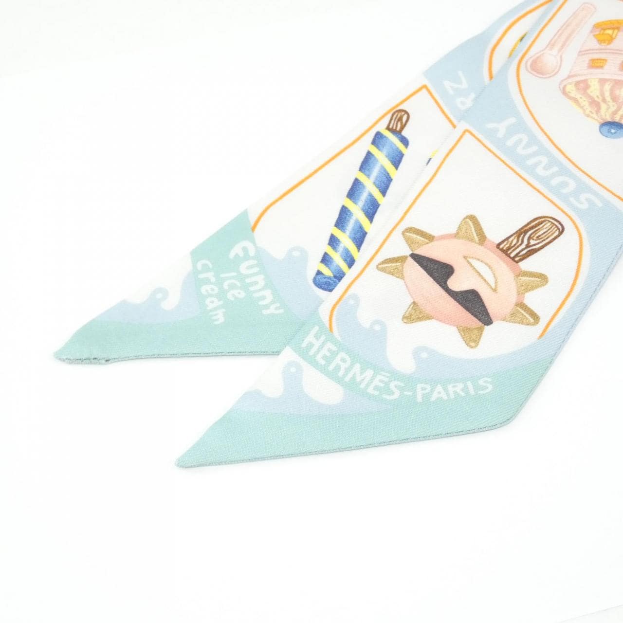 エルメス FUNNY ICE CREAM ツイリー 064109S スカーフ