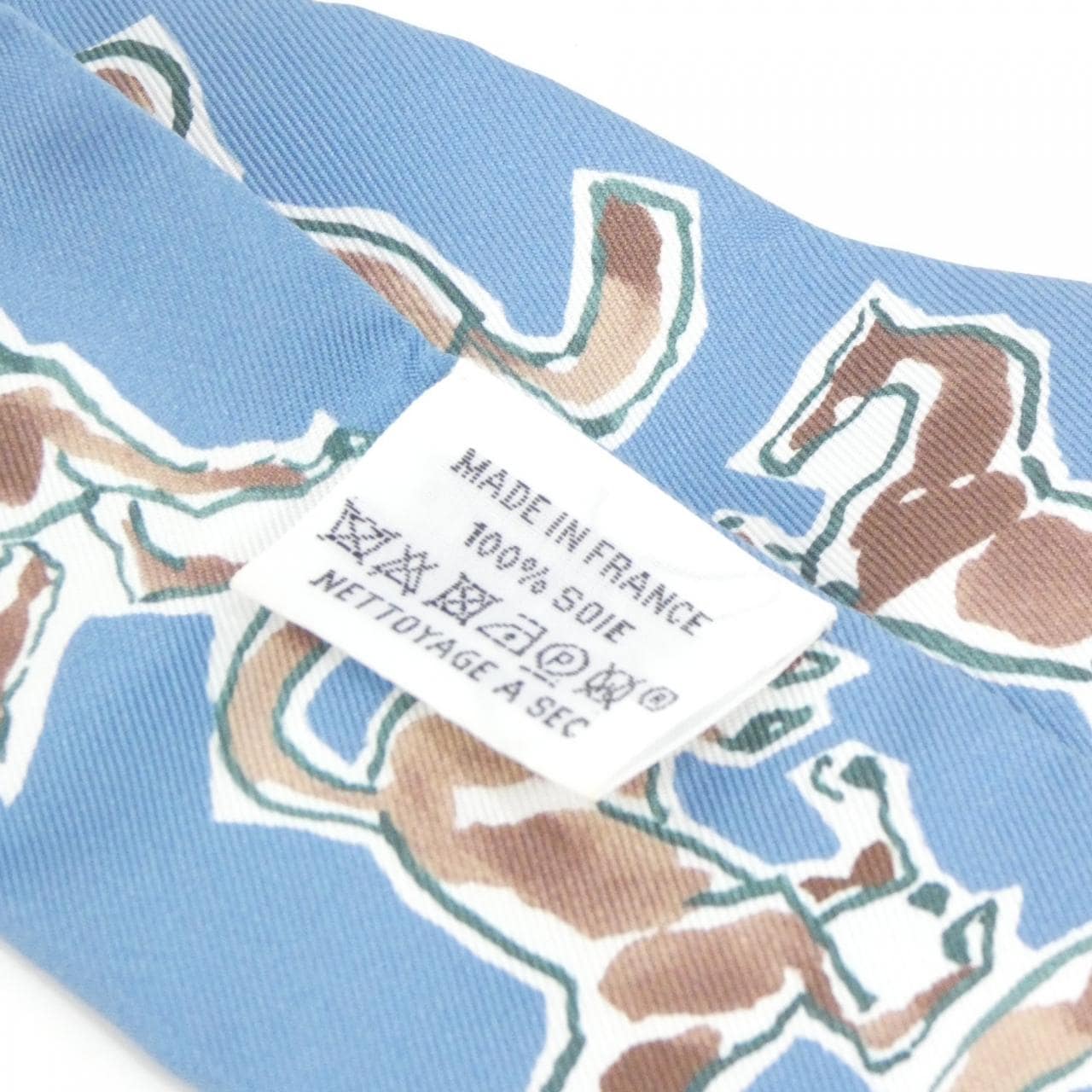 エルメス CHEVAUX EN LIBERT ツイリー 063803S スカーフ