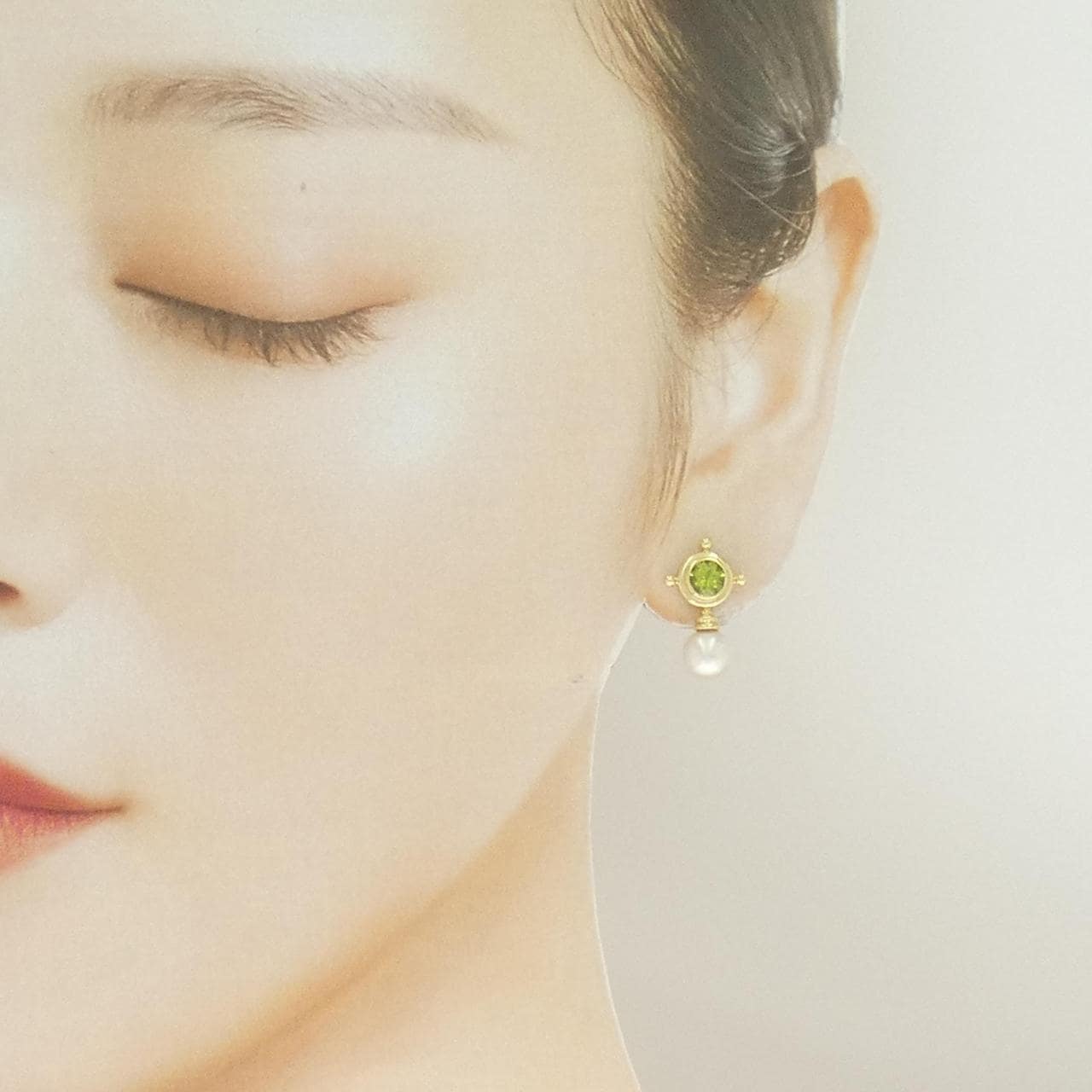 K18YG アコヤパール ピアス 7mm