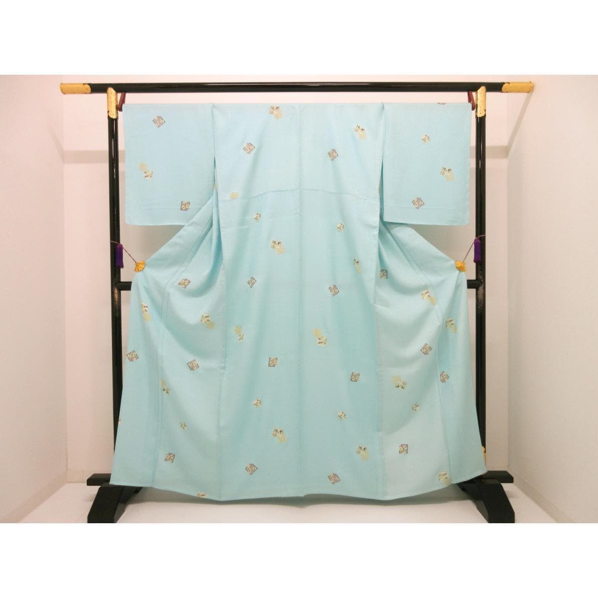 【未使用品】単衣　小紋　身幅２Ｌ寸