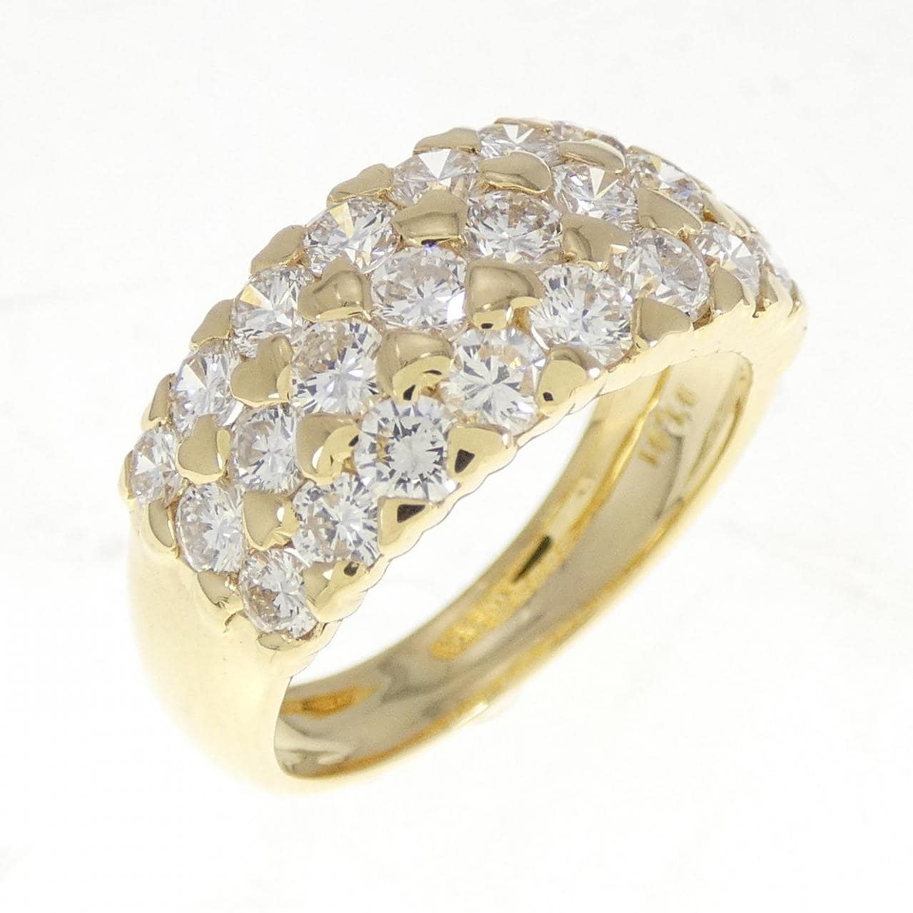 K18YG ダイヤモンド リング 1.91CT